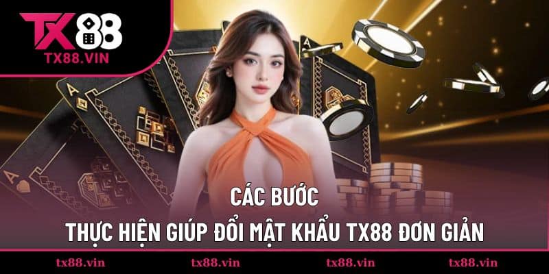 Chỉ dẫn các bước thực hiện đặt lại mật khẩu tại TX88